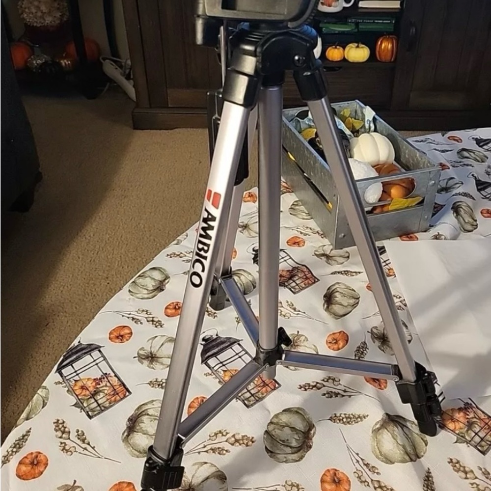 Silver Camera Tripod